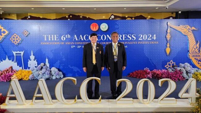 เปิดการประชุมใหญ่สมาคมศาลรัฐธรรมนูญและสถาบันเทียบเท่าแห่งเอเชีย (AACC) ครั้งที่ 6